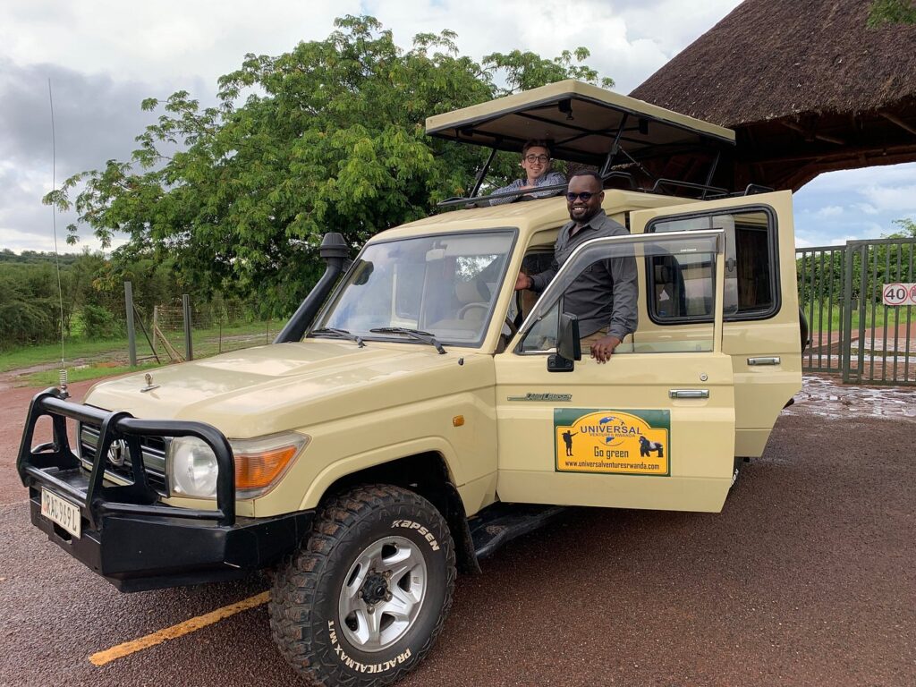 Driver-guided car rental to Akagera National Park